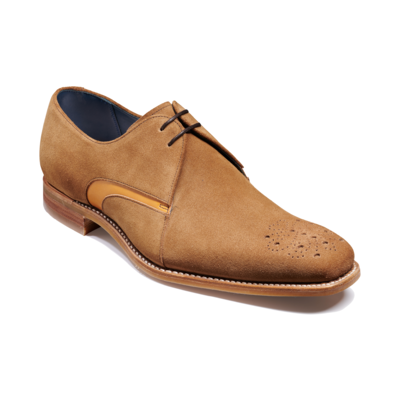 Sullivan - Tan Suede Cedar Stain, 10 / G / 7mm Rubber sole – Barker Shoes Ltd