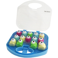 EXERZ Paper Punch Set 14pcs Art & Craft in a Storage Box – Blue