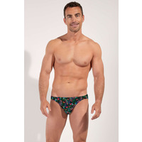 HOM FUNKY STYLE Comfort Micro Brief - Black Print