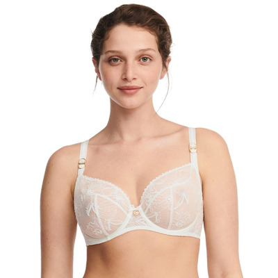 Chantelle Orchids Covering Bra - Milk