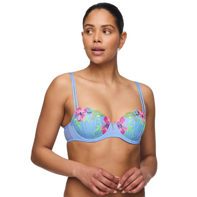 Marie Jo Odilly Padded Balcony Bra - Santorini Blue