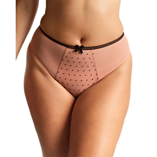 Panache Gabrielle High Waist Brazilian Brief - Flocked Spot