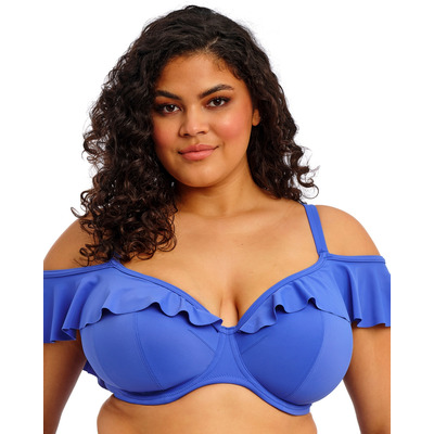 Elomi Plain Sailing Plunge Bikini Top - Azure