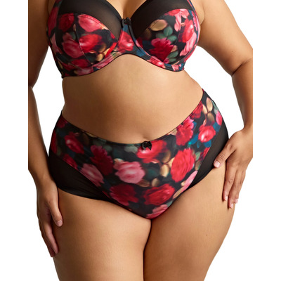 Sculptresse Bliss Deep Brief - Rose Print - M - 12
