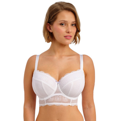 Freya Posie Underwired Longline Bra - White