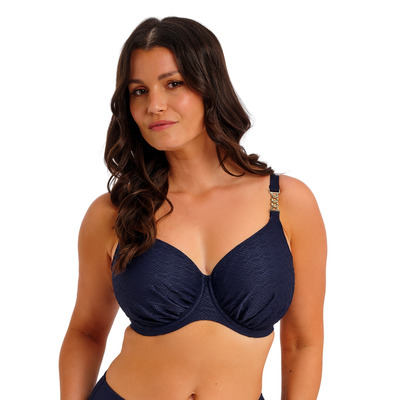 Fantasie Azores Gathered Full Cup Bikini Top - Midnight
