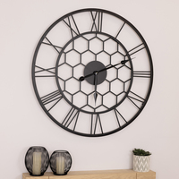 Stanwick Indoor Outdoor Round Skeleton Wall Clock