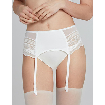 LOU Amazone Suspender Belt - Ivory