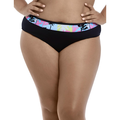 Elomi Malibu Days Mid Rise Bikini Brief - Black