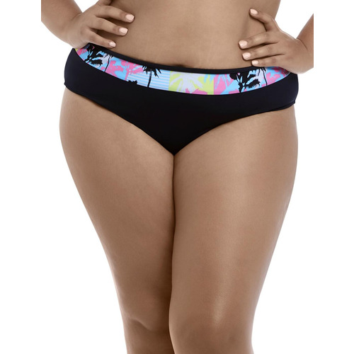 Elomi Malibu Days Mid Rise Bikini Brief - Black