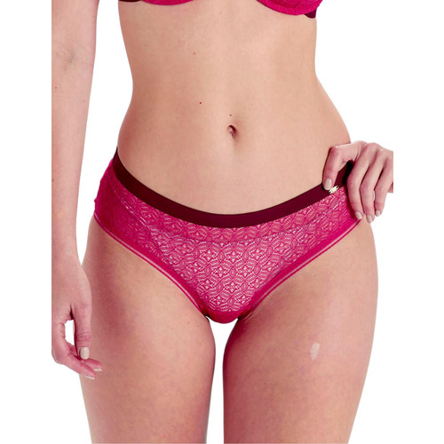 Pretty Polly Delicate Lace Shorty Brief - Watermelon