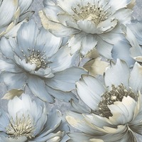 Aminah Floral Wallpaper Blue Muriva 224504
