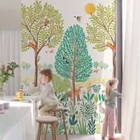 Woodland Scene Mural Multi Grandeco LD6001