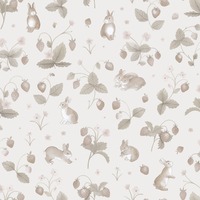 Bunnies & Berries Wallpaper Neutral Holden 14143
