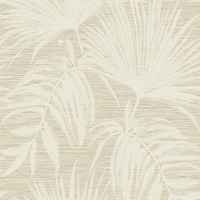 Grasscloth Leaf Wallpaper Cream Holden 66220