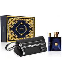 Versace Pour Homme Dylan Blue Gift Set 100ml EDT + 10ml EDT + Toiletry Bag