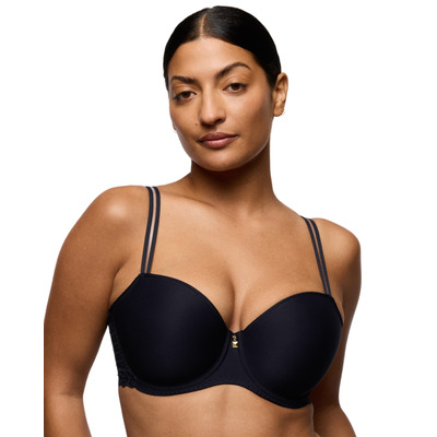 Prima Donna Twist Side Padded Balcony Bra - Charcoal