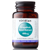 Image of Viridian Grapefruit Seed Extract - 30 x 400mg Vegicaps