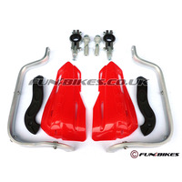 Image of Pit Bike Reinforced Hand Guards Red