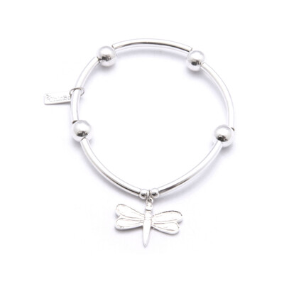 Noodle Ball Bracelet With Dragonfly Charm