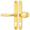 Image of Fullex Lever Moveable Pad without a Snib Centres/PZ: 68mm Screw Centres: 215mm Backplate: 244mm x 30mm - Gold