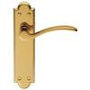 Image of SEVILLE Lever On Plate Furniture - Lever Lock Euro Profile Short Plate