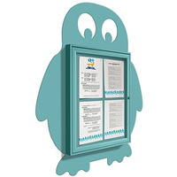 Image of Fun Poster Case Penguin 4xA4 Turquoise