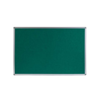Image of Boards Direct Felt Noticeboard Aluminium Frame 900 x 600mm GREEN
