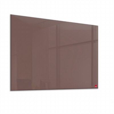 Casca Magnetic Glass Writing Board 900 x 600mm Metal Taupe
