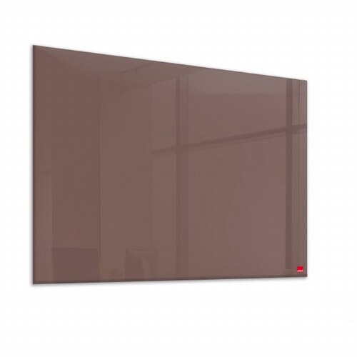 Casca Magnetic Glass Writing Board 900 x 600mm Metal Taupe