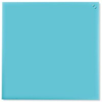 Image of NAGA Magnetic Glass Noticeboard Turquoise 100 x 100cm