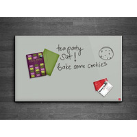 Image of Casca Magnetic Glass Wipe Board 900 x 600mm Classic Grey