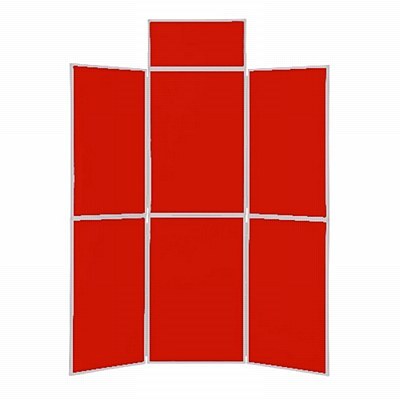 6 Panel Folding Display Stand - 8 Colours Available!
