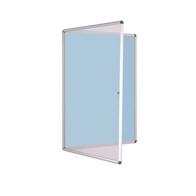 Internal Felt Tamperproof Noticeboard 1200x1200mm Light Blue