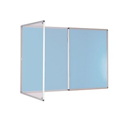 Internal Felt Tamperproof Noticeboard 1800x1200mm Light Blue