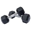 DKN Rubber Hex Dumbbells at Sweatband.com