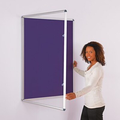 ColourPlus Tamperproof Noticeboard 1200x900mm Purple
