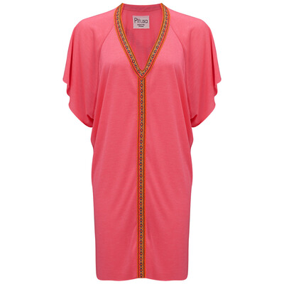 Mini Abaya Dress - Hot Pink