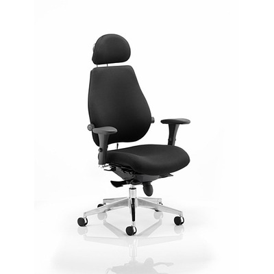 Chiro Plus 'Ultimate' Posture Chair Black Fabric