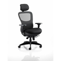 Image of Stealth Shadow II Posture Chair with Headrest Mesh Back Airmesh Seat