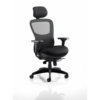 Stealth Shadow II Posture Chair with Headrest Mesh Back Airmesh Seat