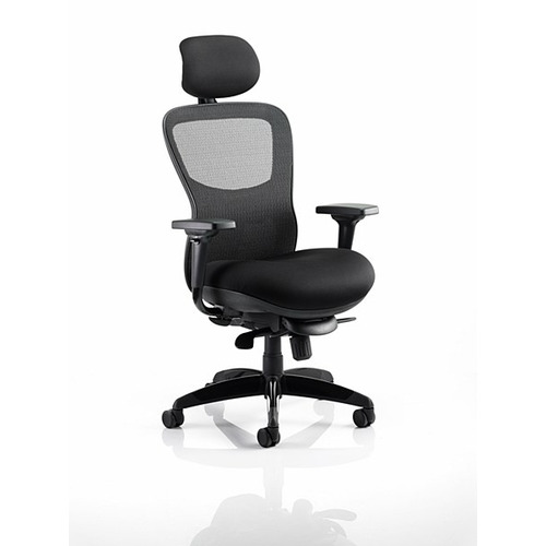 Stealth Shadow II Posture Chair with Headrest Mesh Back Airmesh Seat