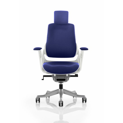 Zure Executive Chair Stevia Blue Fabric