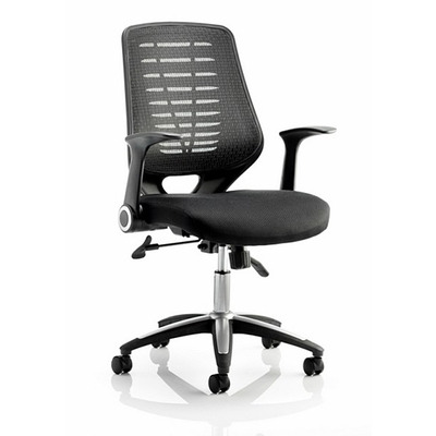 Relay Mesh Back Task Chair Black Airmesh Seat Black Back