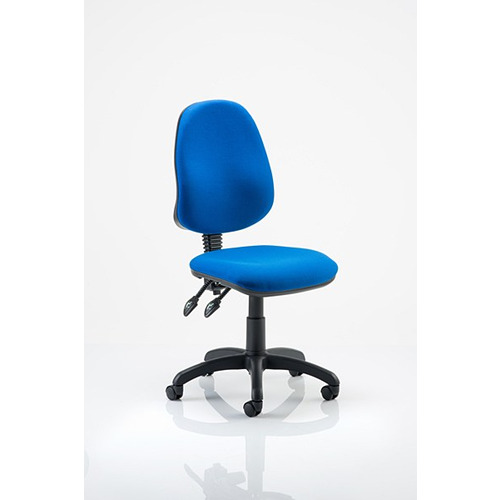 Eclipse 2 Lever Task Operator Chair Blue fabric