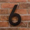 Image of 25.5cm Tall Laser Cut Acrylic House Number 6