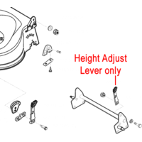 AL-KO Height Adjust Lever 531075