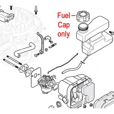 Mountfield Wb45 Engine Fuel Cap 118550943 0