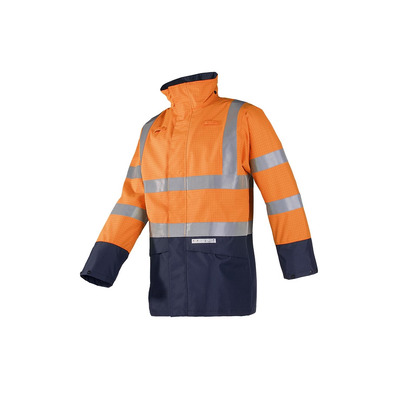 Sioen Elliston 7219 FR AST High Vis Orange Rain Coat