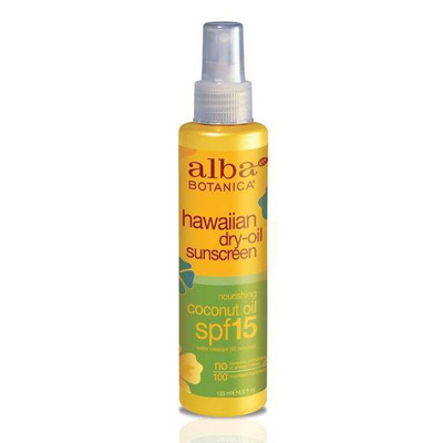 Alba Botanica Natural Hawaiian Coconut Dry Oil Sunscreen SPF 15 125ml